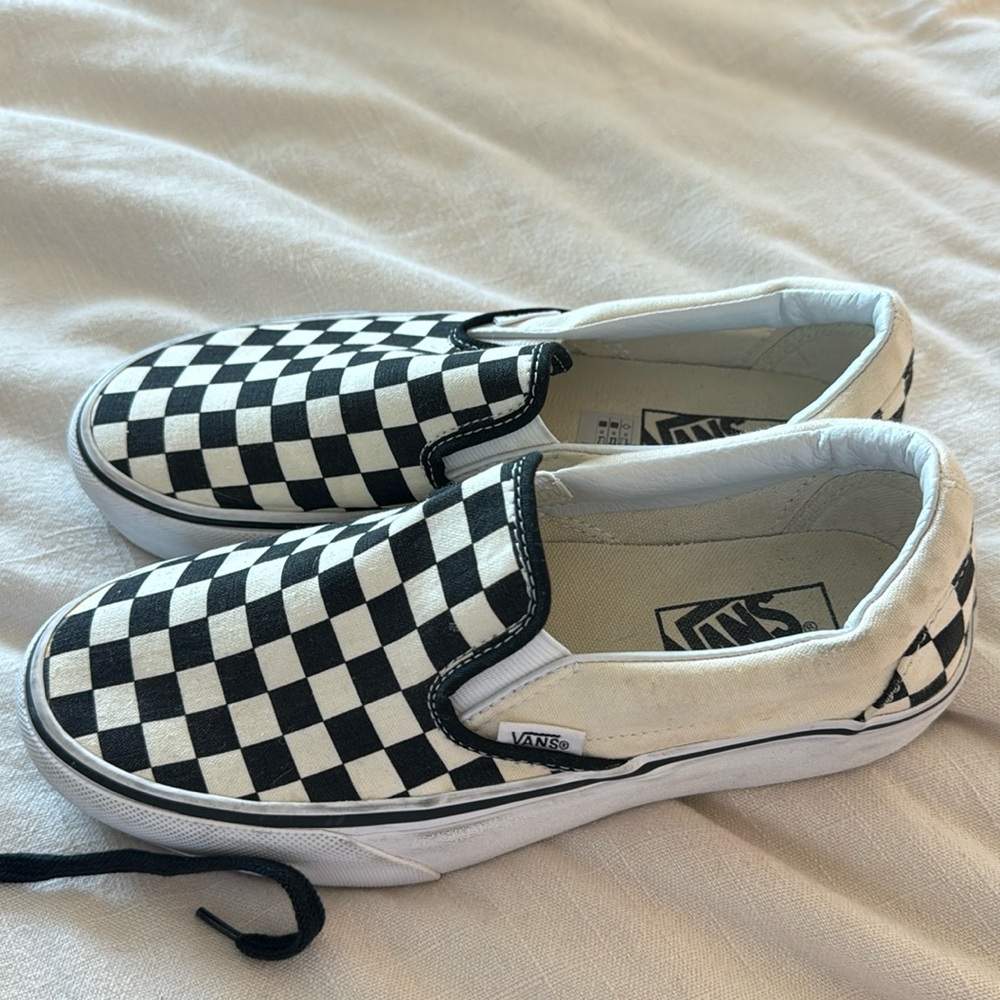 Vans check slip on  sneakers 7.5
